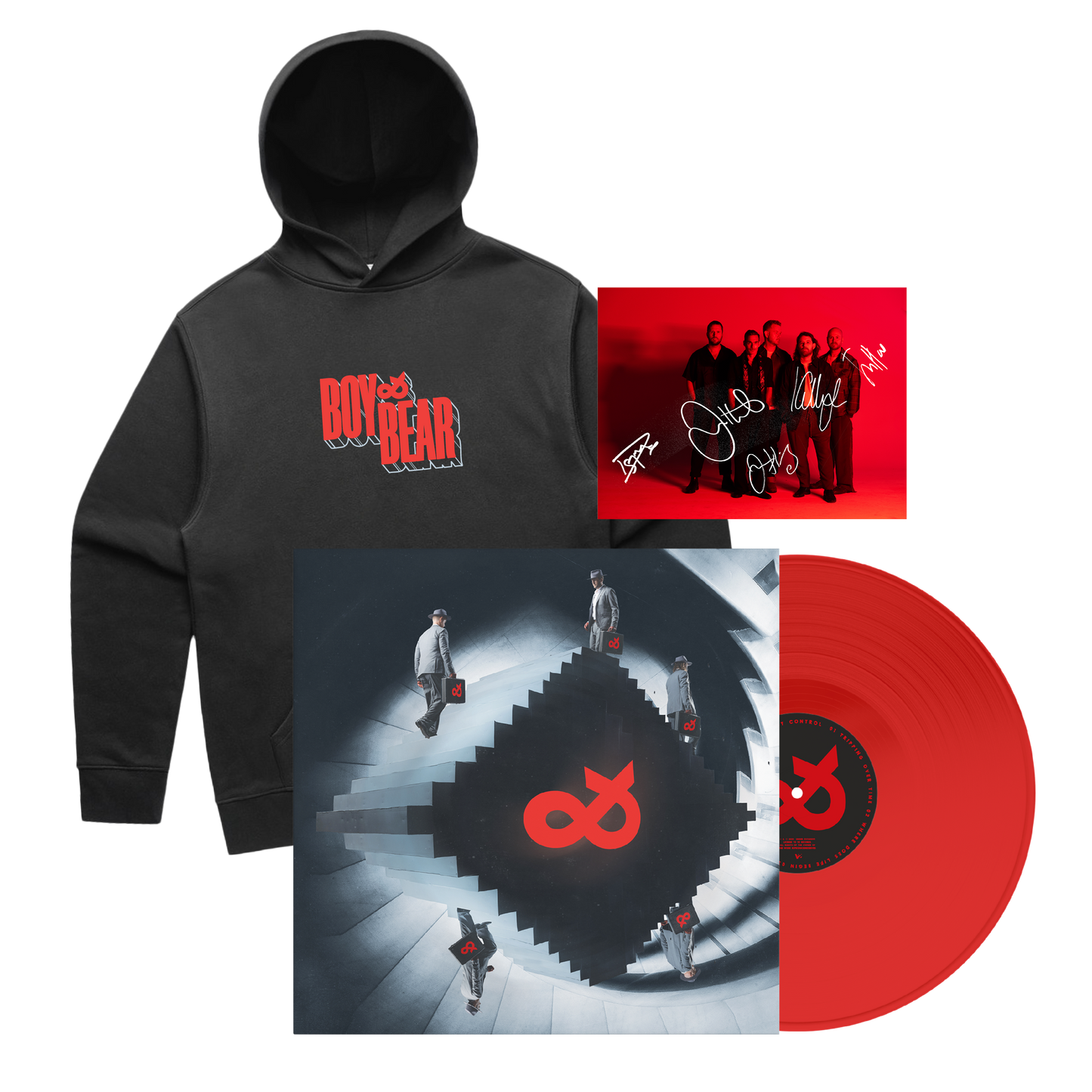 Tripping Red Vinyl + Ampersand Hood + Signed Photo