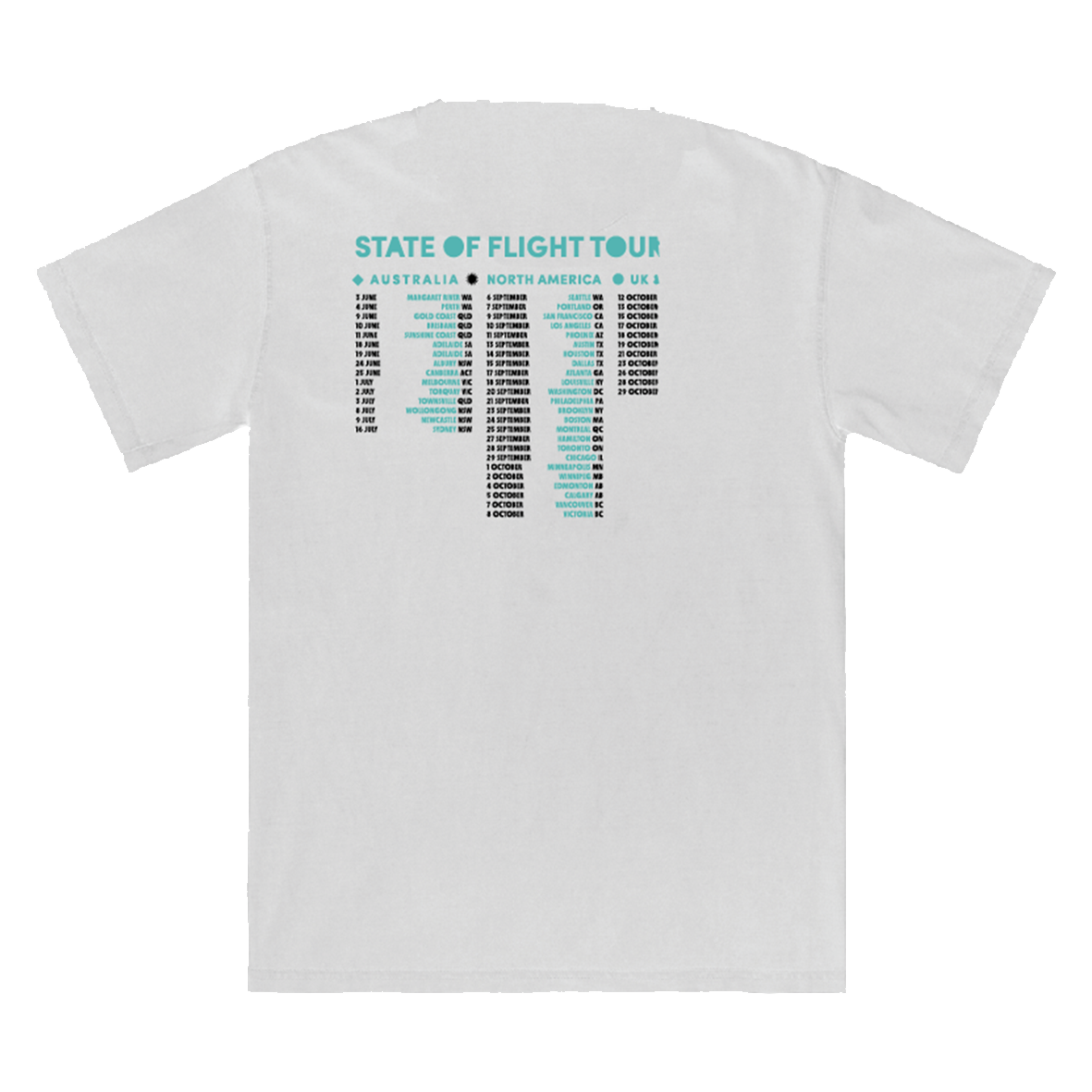 State of Flight Tour T-shirt - White