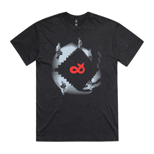 Tripping Over Time T-shirt - Black