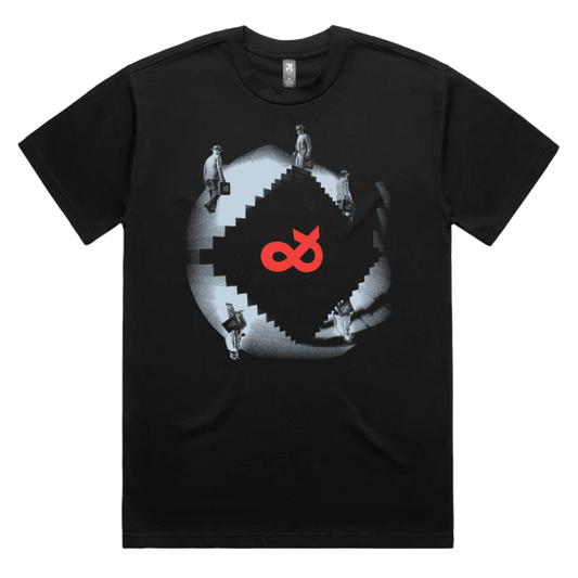 Tripping Over Time T-shirt - Black
